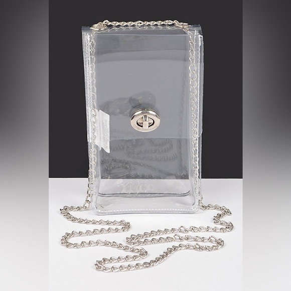 7P. PVC Transparent Cross Body Bag - Picture 2 of 7